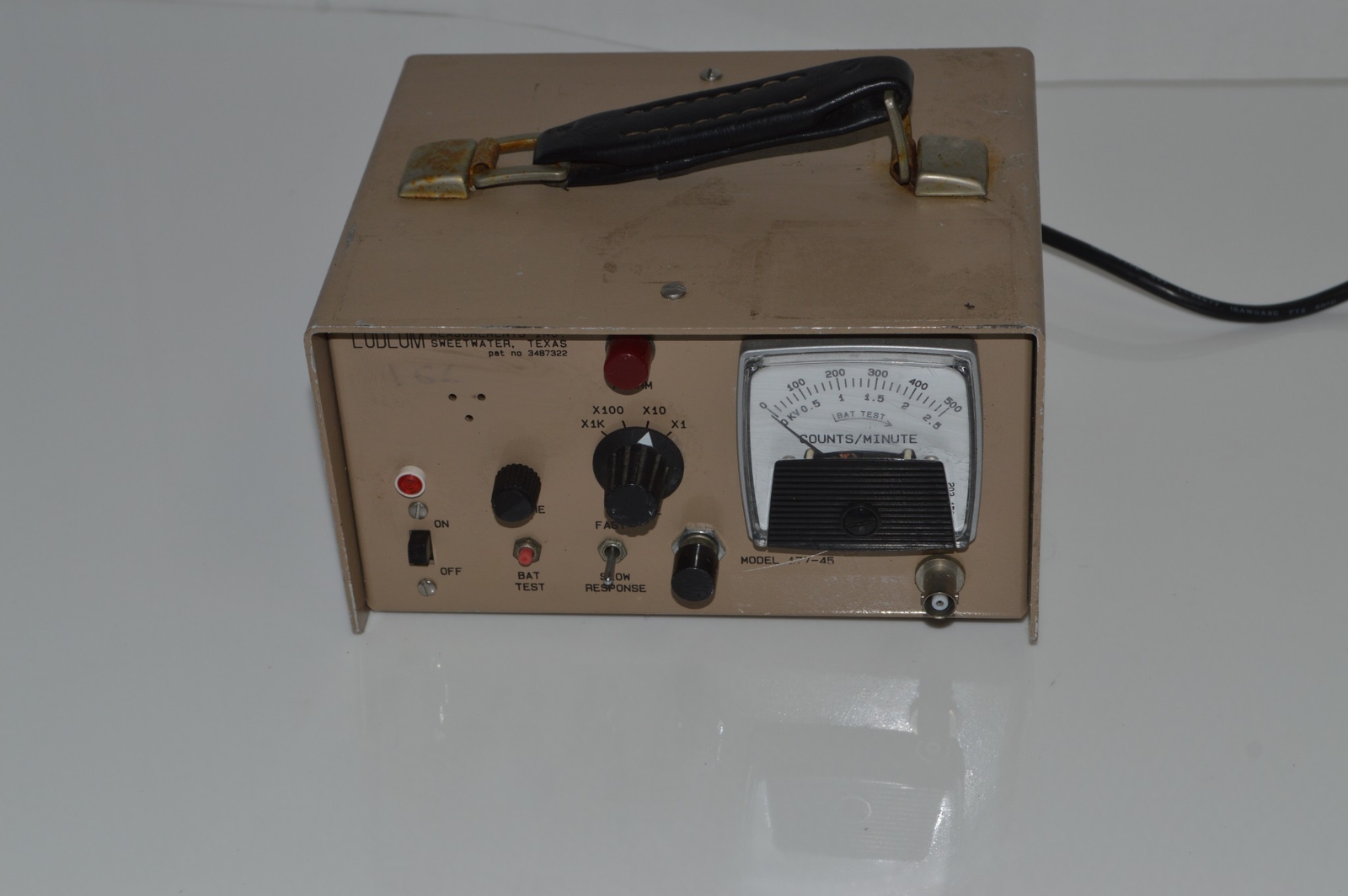 LUDLUM MEASUREMENTS INC MODEL 177-45 RADIATION DETECTOR  (QOR12)