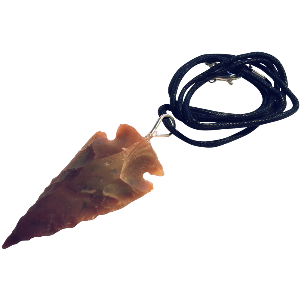 Small arrowhead with cord and eyelet punta freccia pointe fleche flecha