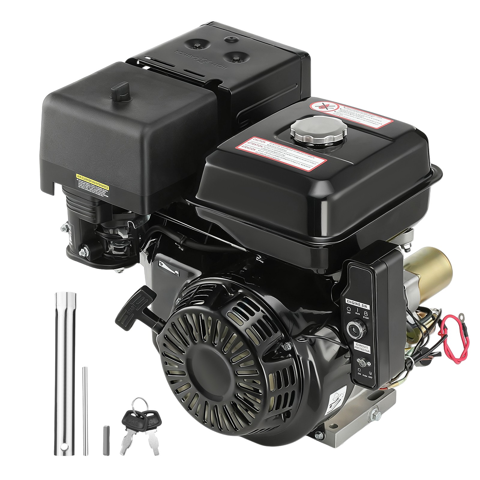 15HP 420cc Gasoline Electric Start Engine Motor Horizontal 4 Stroke Rototiller