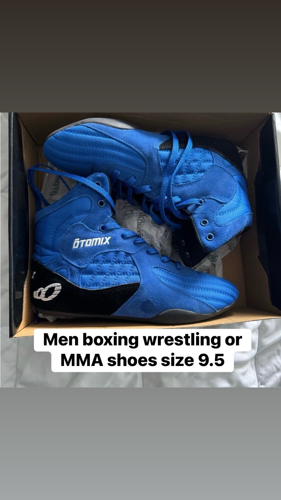 Otomix M3000 The Stingray Boxing Wrestling MMA Shoes Royal Blue Men 9.5