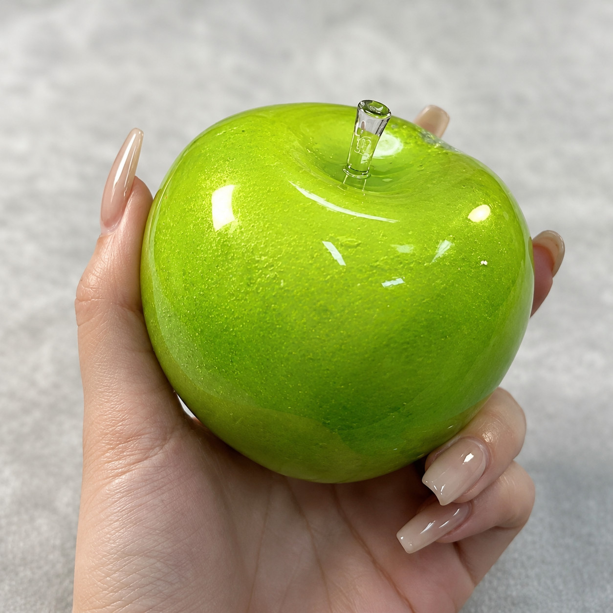 Green Apple Slushie Squishy Fidget Toy Moldable Sensory Stress Relief Squeeze