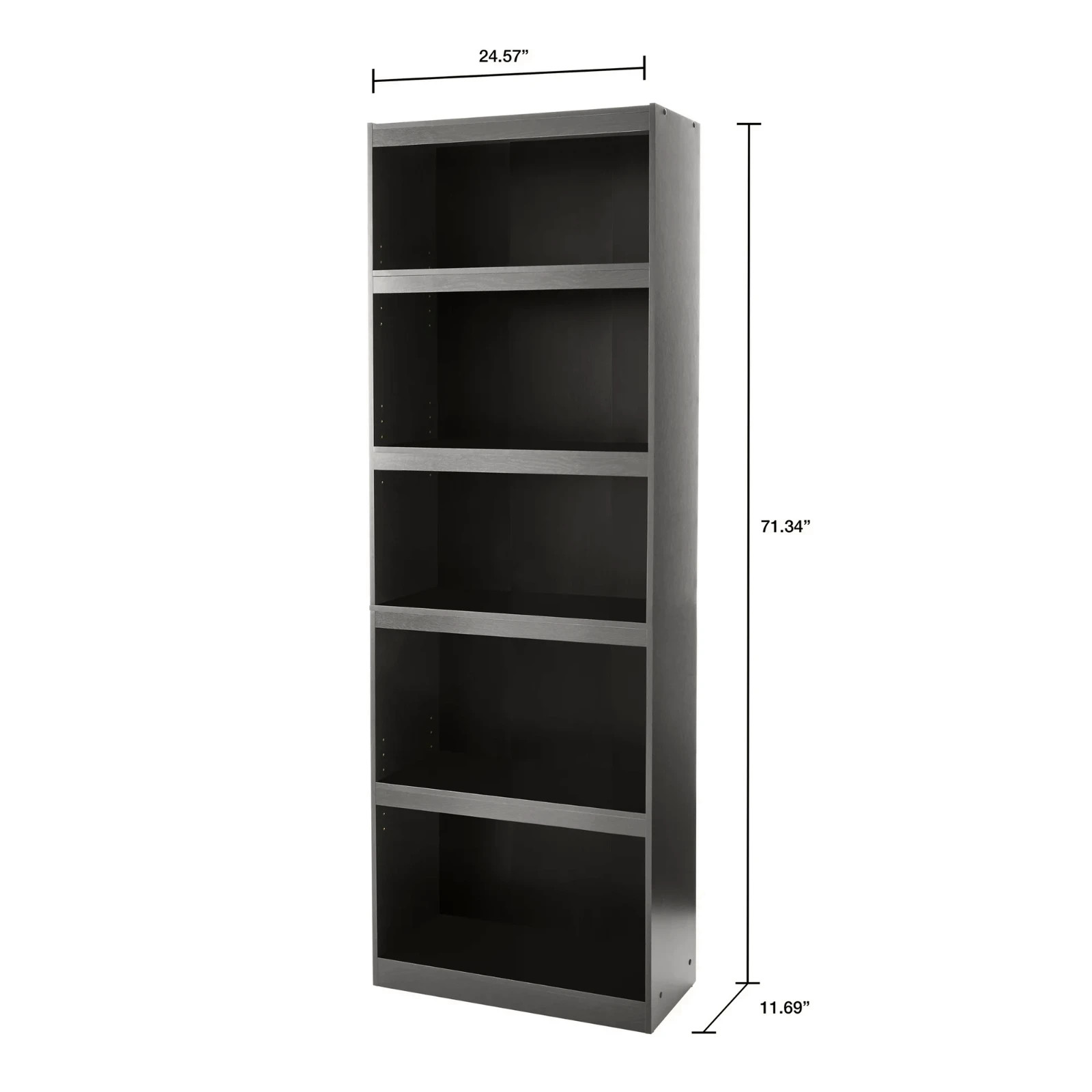 Framed 5-Shelf Bookcase Shelving Organizer Book Storage Cabinet Shelves New