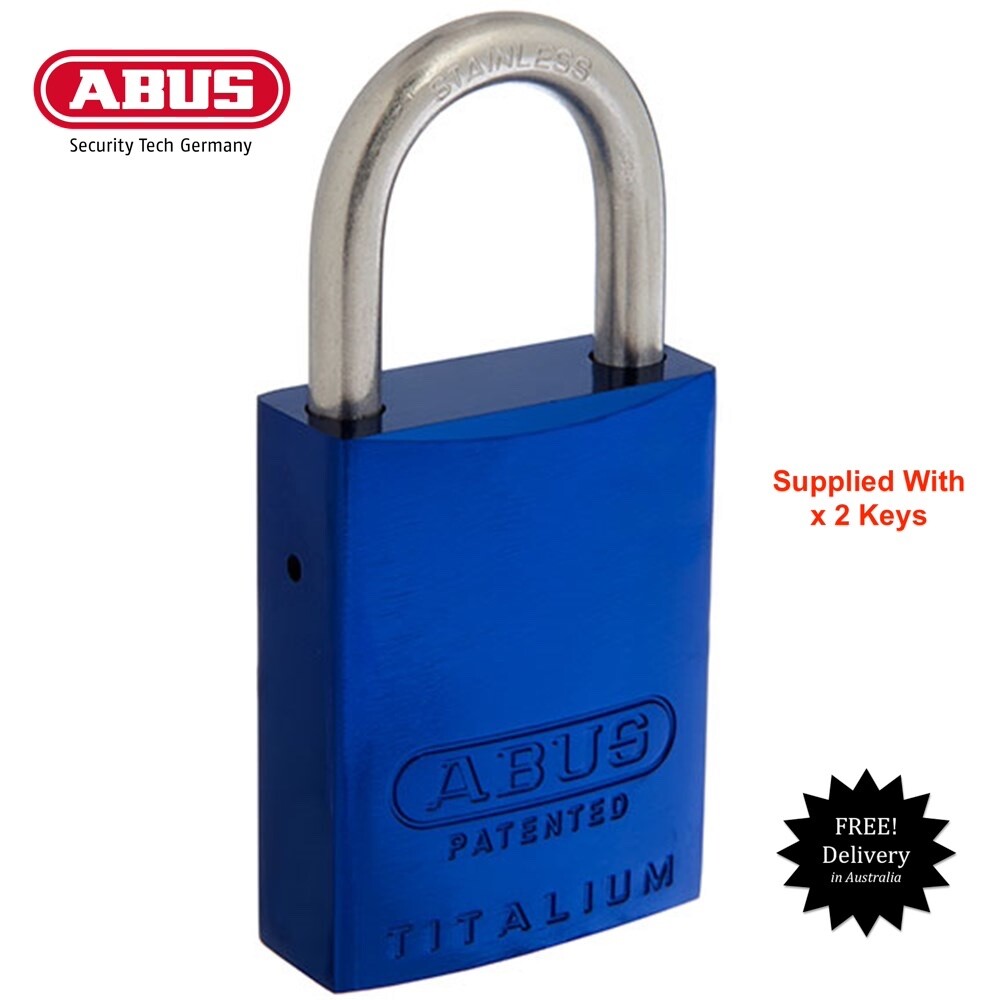 ABUS 83/40 Padlock 8340 Keyed Alike Padlocks Blue-Free Postage