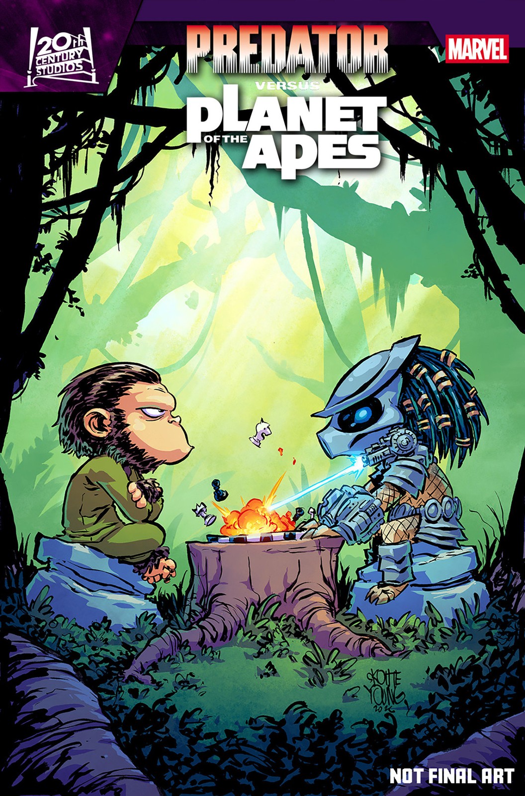 Predator Vs. The Planet Of The Apes #1 Skottie Young VAR 7/29/26
