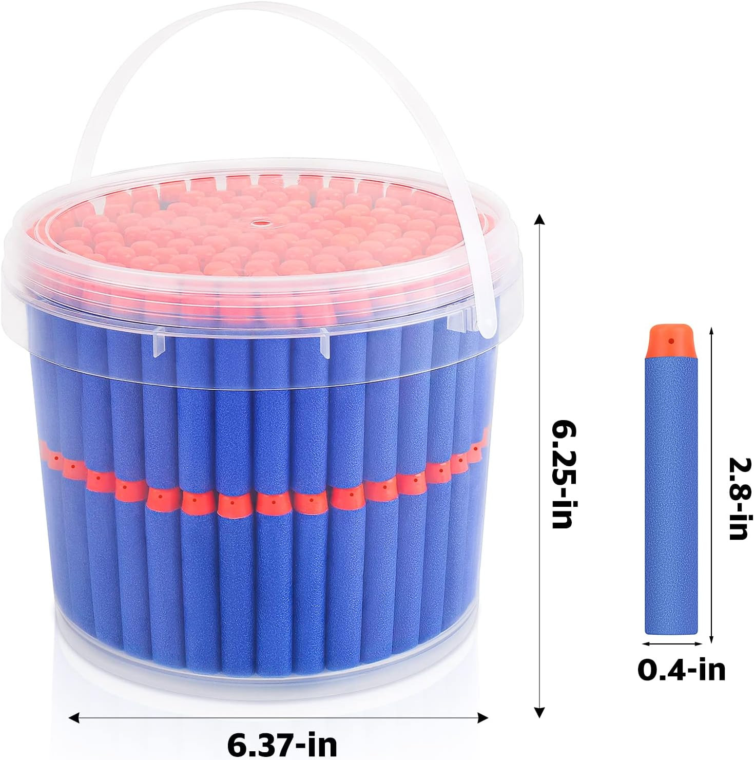 Refill Darts Bullets Compatible with Nerf Guns N-Strike Elite Series, 300PCS Ref