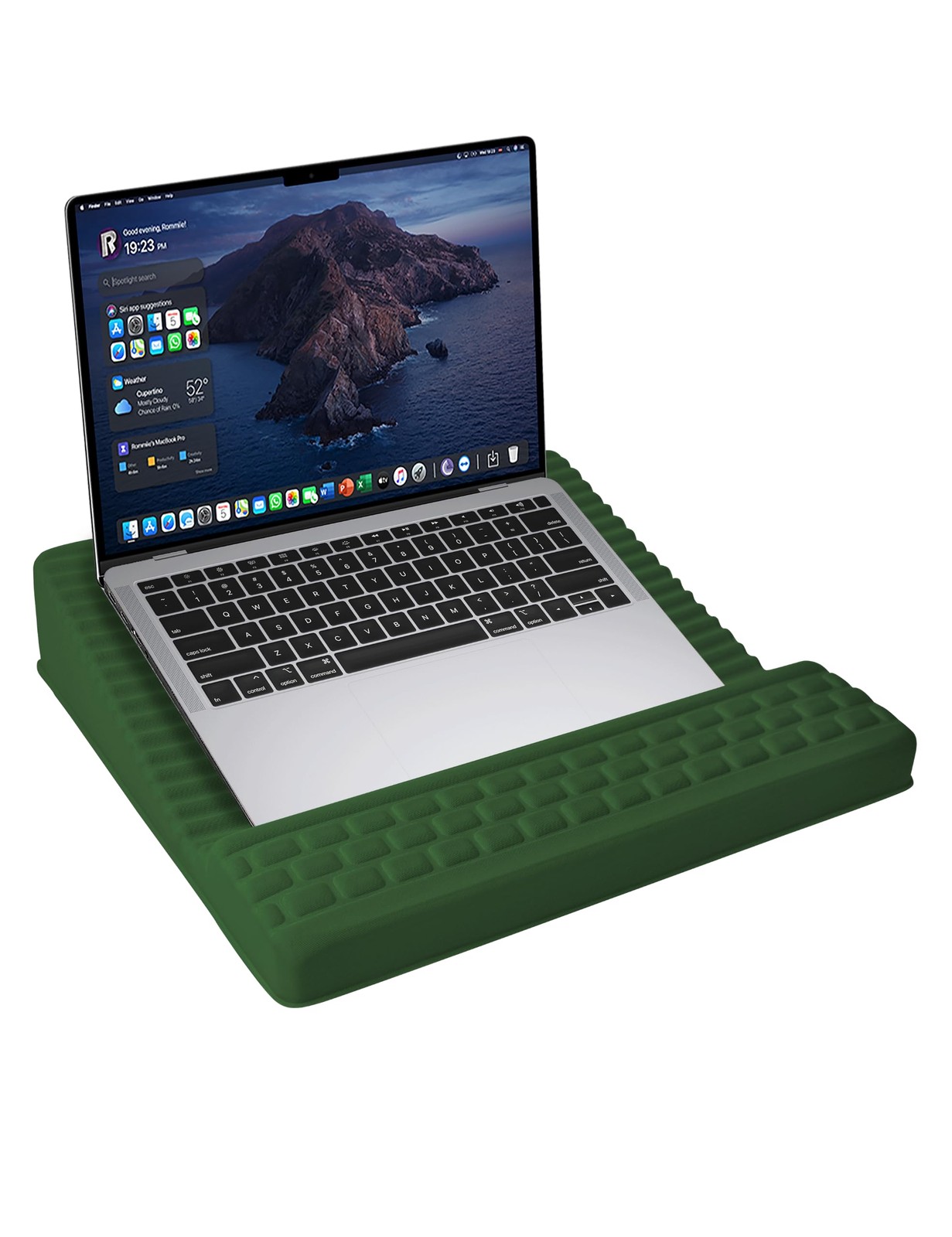 Lardop Adjustable Lap Desk with Wrist Rest, Reversible Laptop Stand