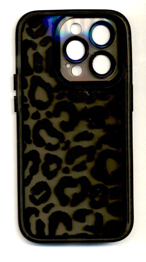 Case for iPhone 14 Pro Leopard Print TPU cover raised Camera protection