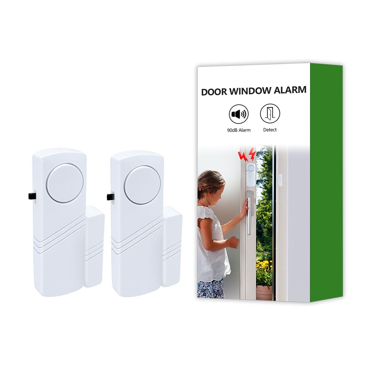 Door Window Alarm, 90dB Alarms Sensor for Kids Safety, Home Security,...