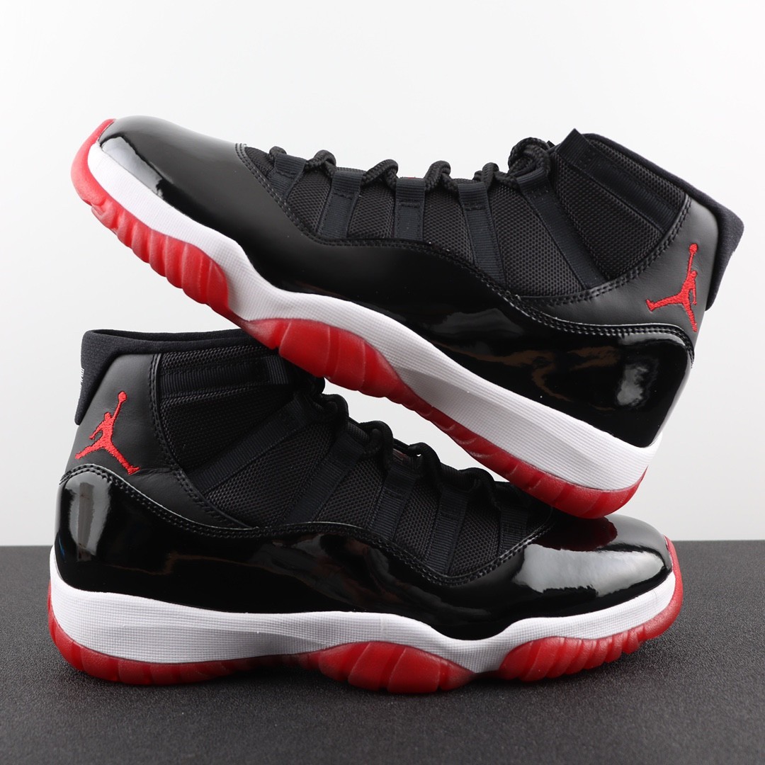 Nike Air Jordan 11 Men's 378037-061 Black Comfortable basketball shoes🔥