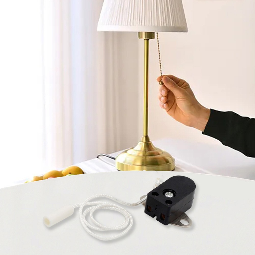 Adjustable cord rotating for pull cord wall light switch for personalized