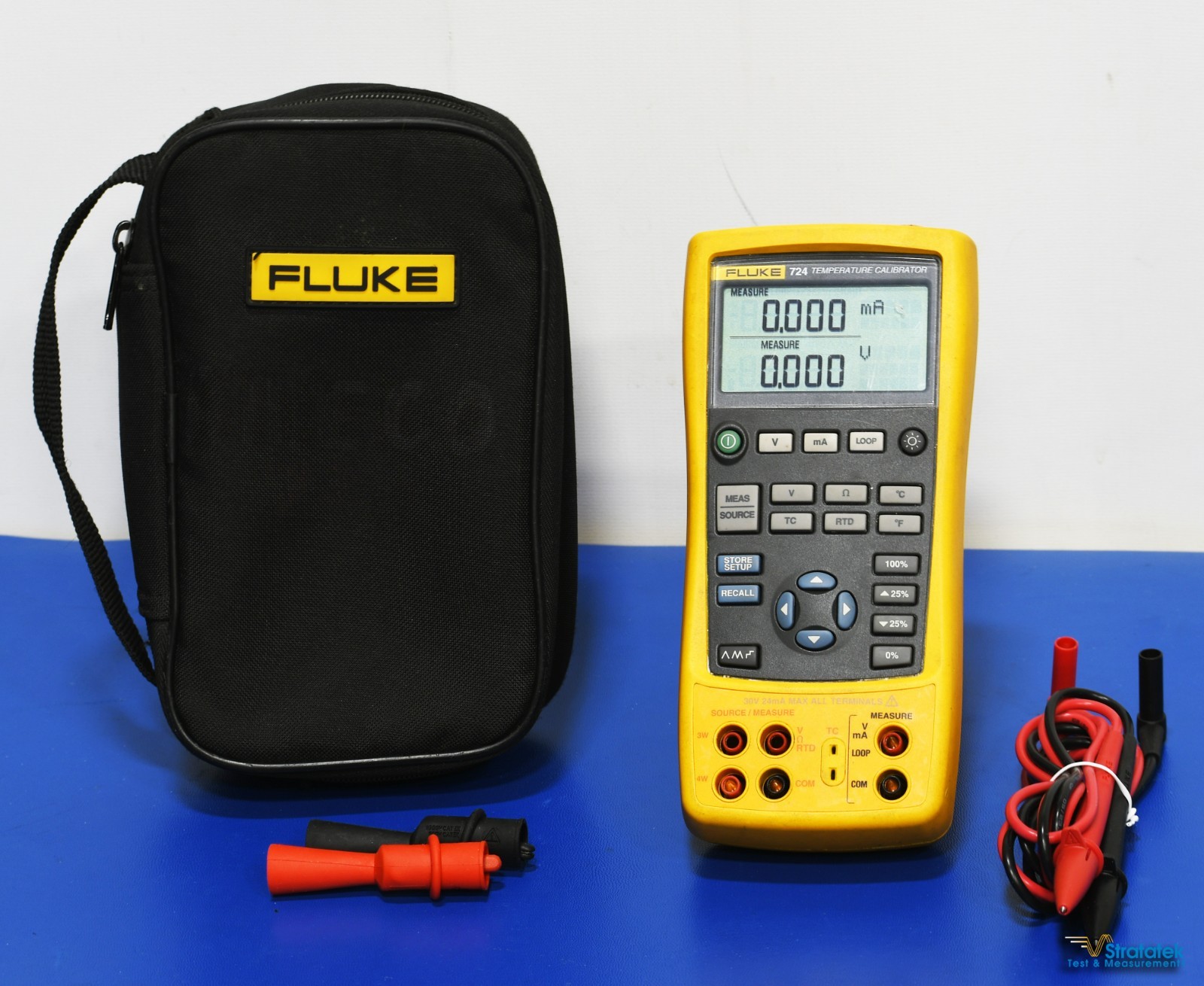 Fluke 724 Process and Temperature Calibrator NIST Calibrated with Data