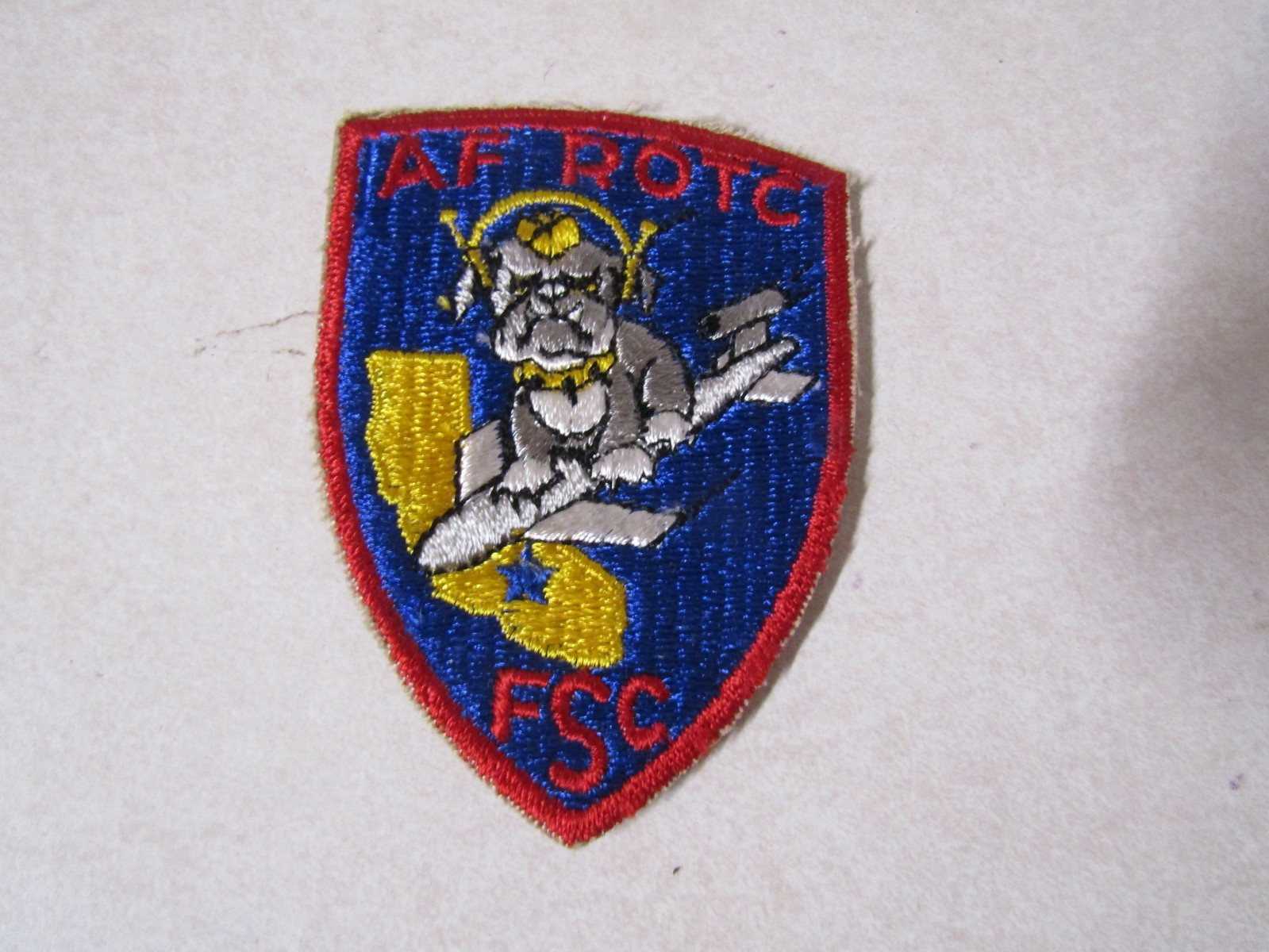 MILITARY PATCH AIR FORCE ROTC ACADEMY FRESNO STATE COLLEGE CALIFORNIA