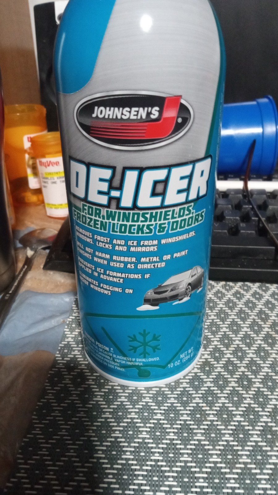 Johnsen's De-Icer For Windshield, Frozen Locks & Doors - 10 oz.