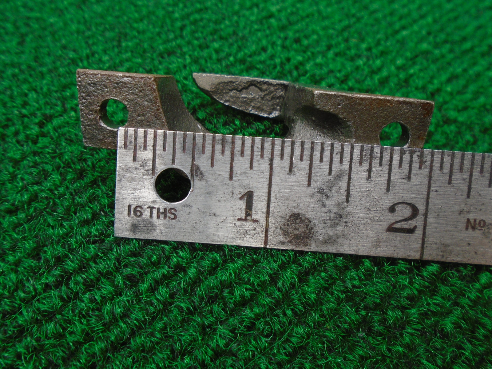 ONE 2 1/4" EASTLAKE STYLE SASH WINDOW LATCH KEEPER - CAST IRON (33290)