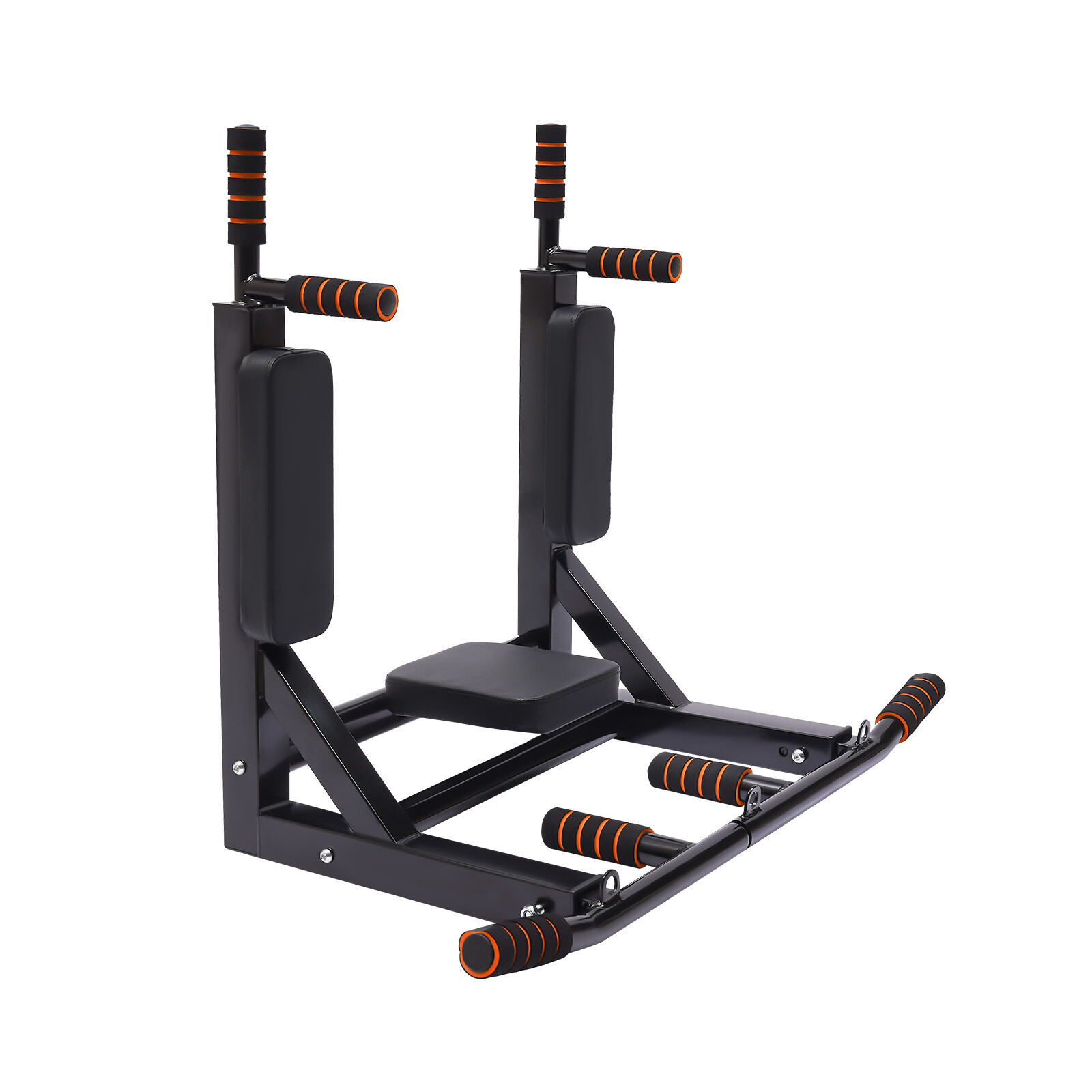 Pull Up Bar Wall Mounted Raise Dip Station Vertical Knee Exercise Equipment Home