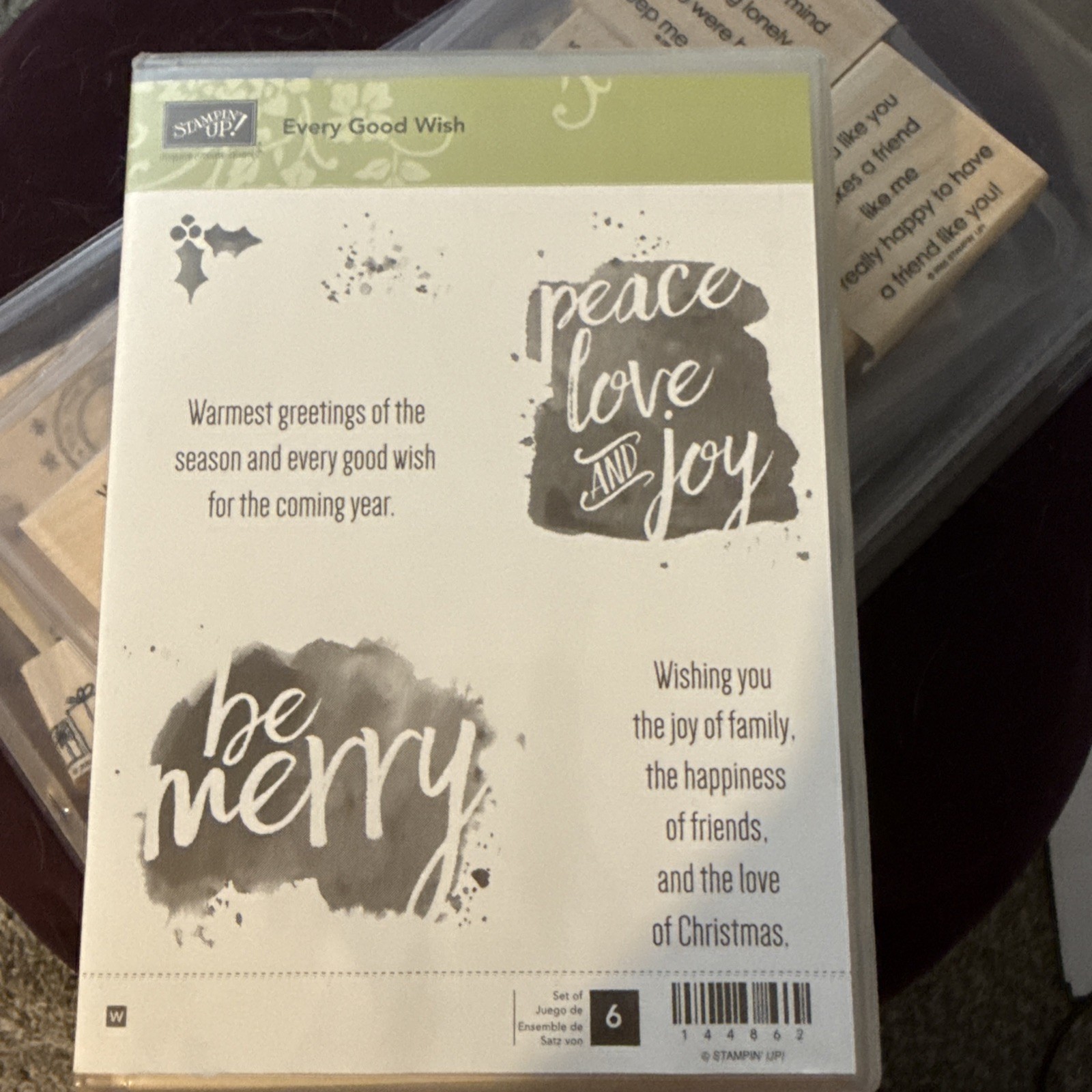 Stampin’ Up! Every Good Wish Set of 6 Cling #144865