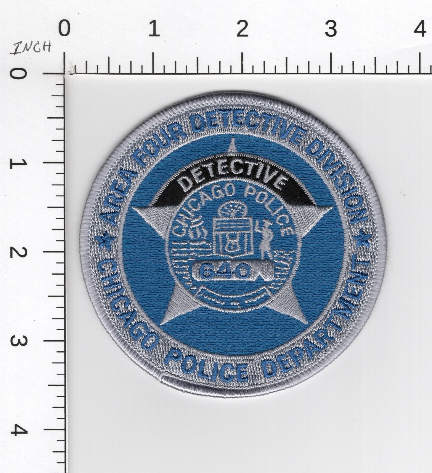 AREA FOUR DETECTIVE DIVISION 🕵🏽 CHICAGO POLICE ILLINOIS COLLECTIBLE PATCH