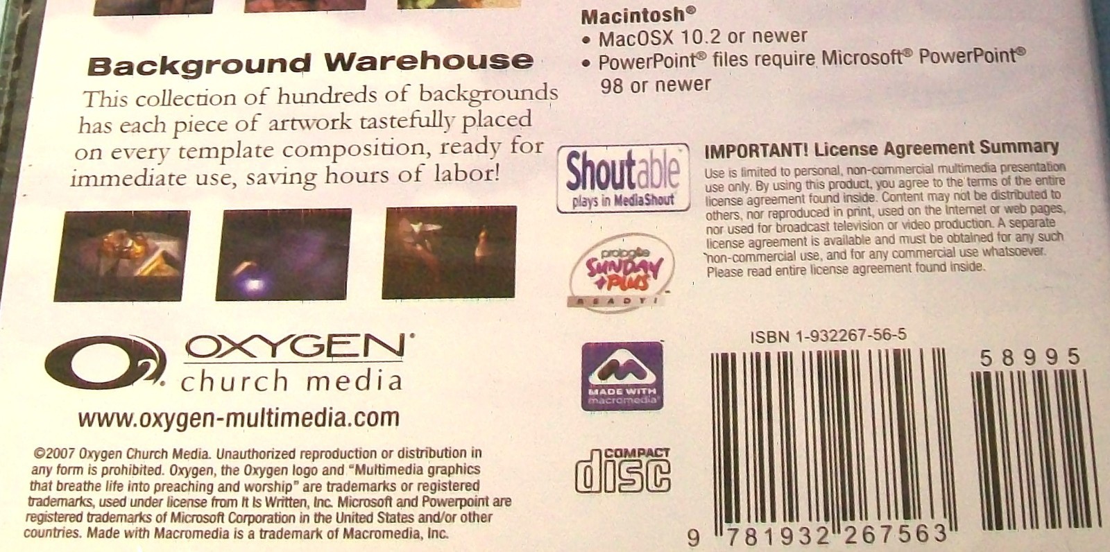 Oxygen: Multimedia Graphics - Volume 18 (CD-ROM, 2007) New Unopened!