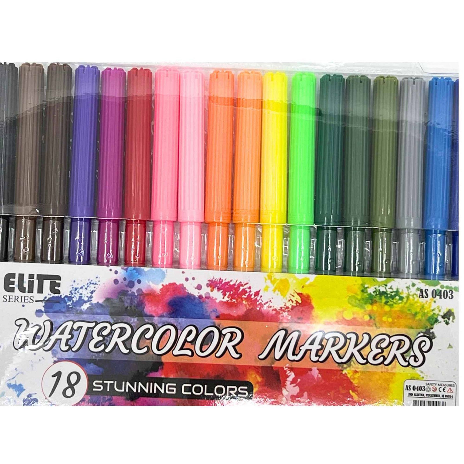 Watercolor Markers 18 Pack for Drawing and Coloring