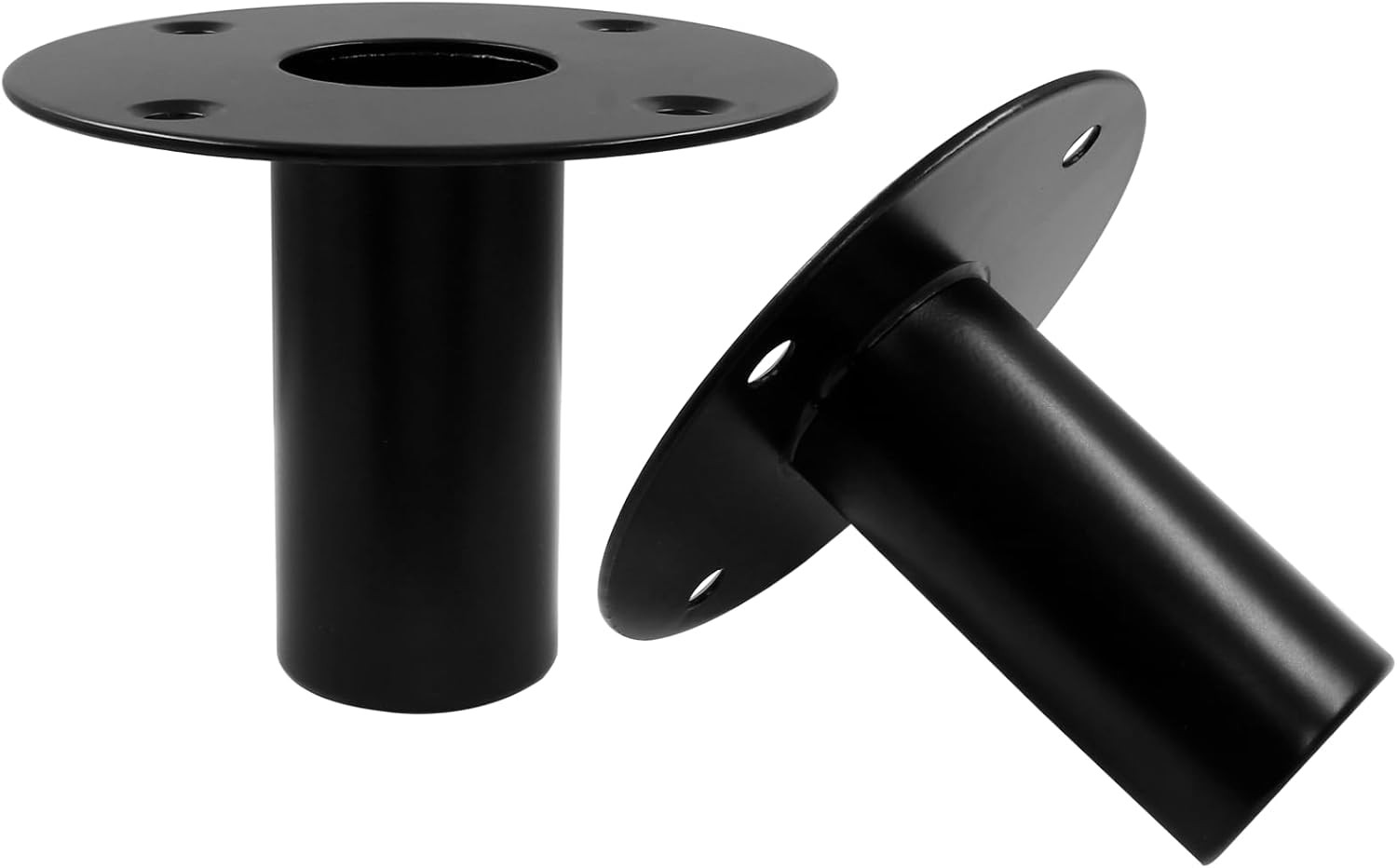 2 pcs Speaker Stand Top Bracket, 107 * 85mm/4.25 * 3.3 Inch Metal Speaker Mounts