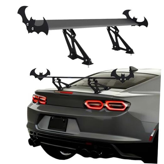 Upgrades Wing Spoiler 43.3", Aluminum Single Rear Wing, Adjustable Universal