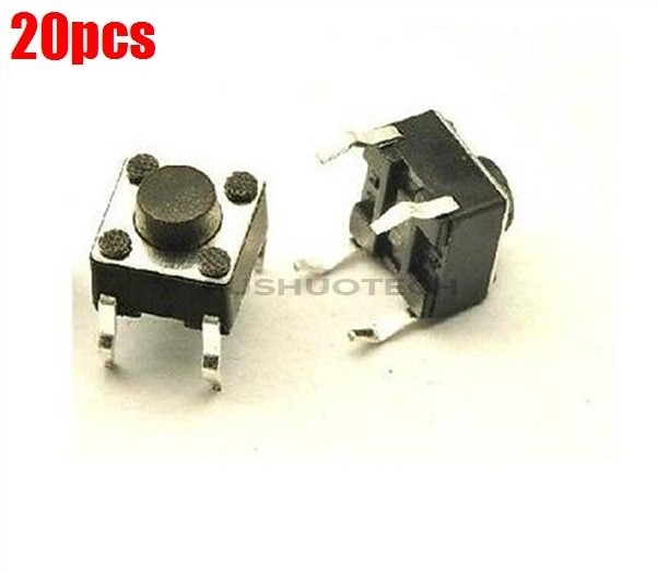 Tactile Switch 4-Pin Dip Tact Switch 4.5*4.5*3.8MM Push Button 20Pcs New Ic fe*