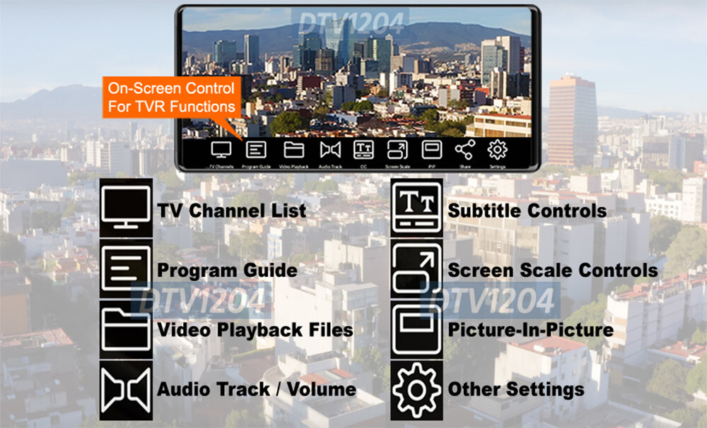 HD Antenna TV Receiver Dongle For Android Devices -Watch Record Live TV Anywhere