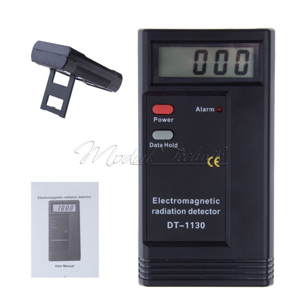 EMF Meter Electromagnetic Radiation Measuring Tool 50HZ-1999MHZ Audio LED Alarm-
