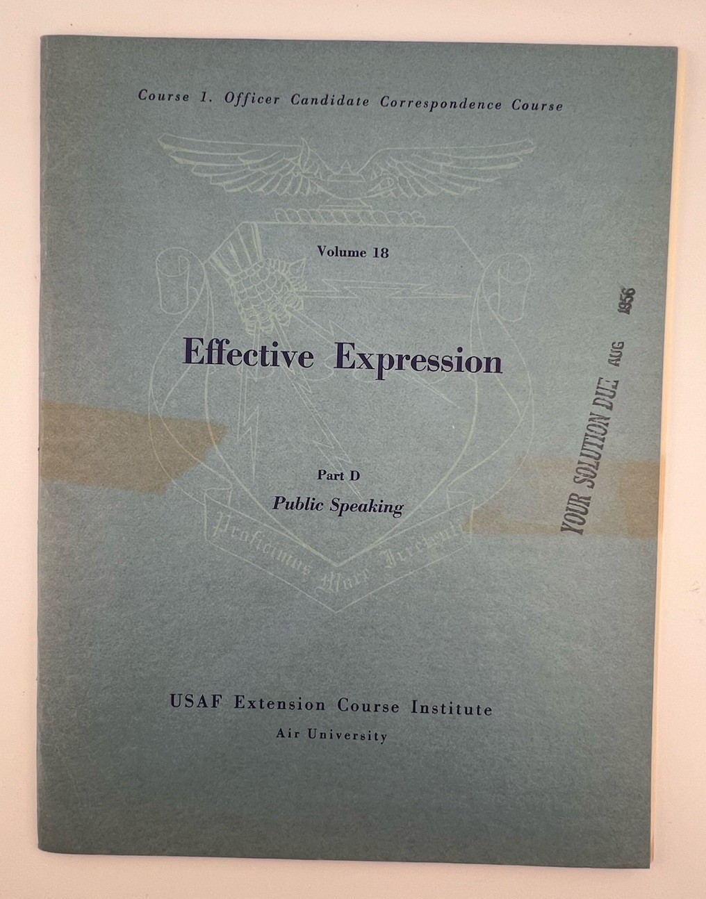 USAF Extension Course Institute Books: Intelligence, Expression, & Leadership