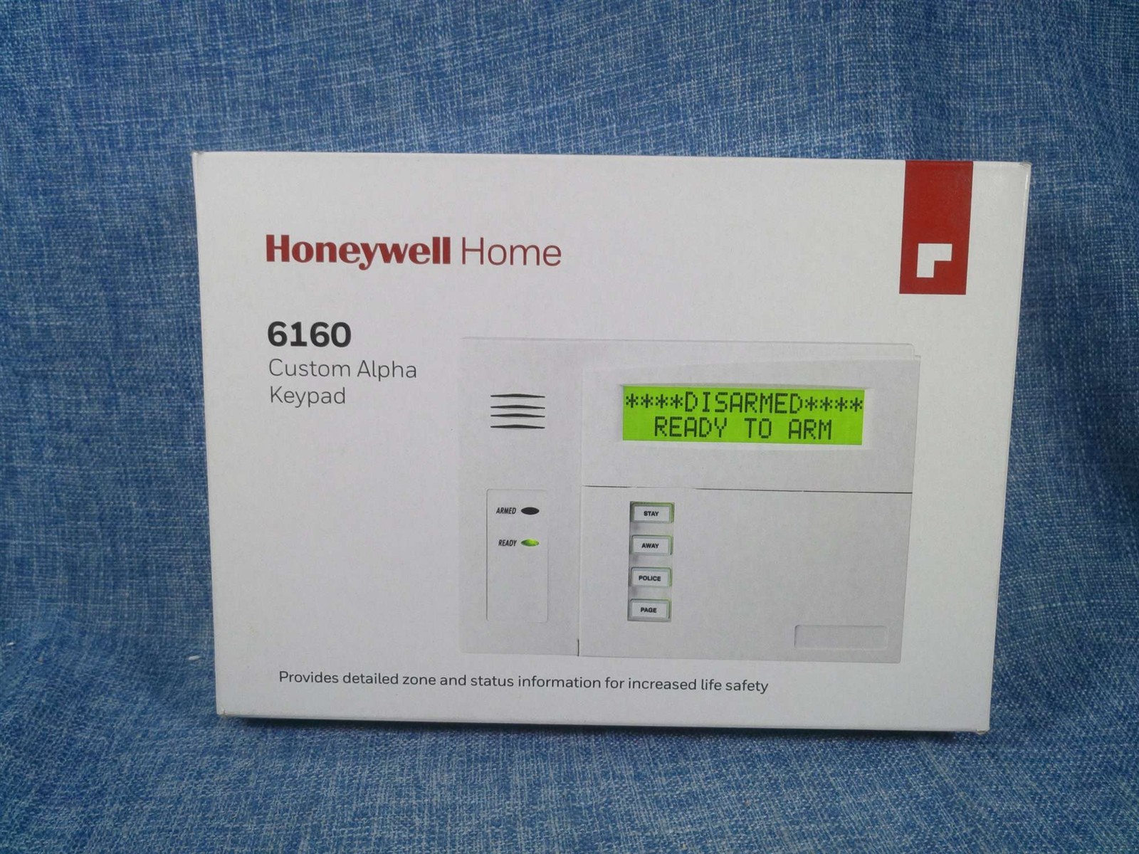 Honeywell Home 6160 Custom Alpha Keypad, Alpha Numeric, White (MPN 6160)