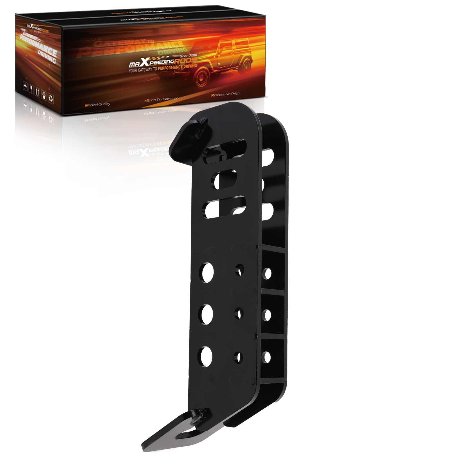 2in Skid Hitch Attachment for Skid Steer Loader Steel Black 5000 LBS Tongue