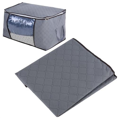 Storage Bag 24x16x14 Inches - Foldable Non-Woven Clothes Organizer for