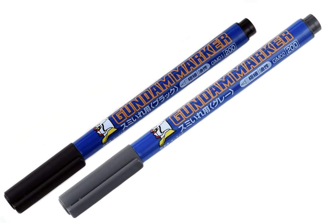 Black Paint Marker for Model Panel Lines and Detailing - Gundam Compatible