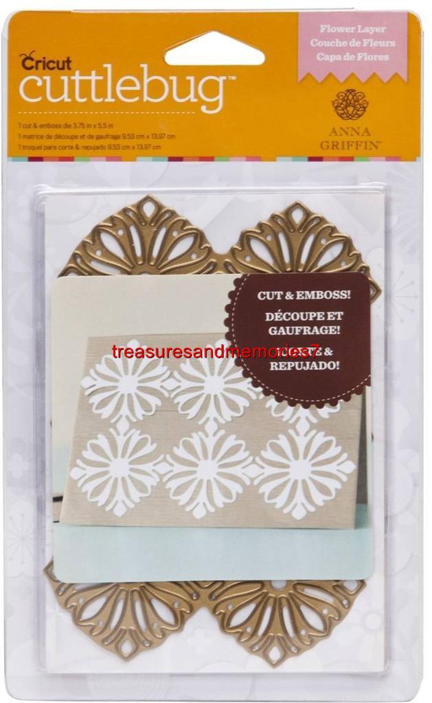 CRICUT CUTTLEBUG Anne Griffin 3.75" X 5.5" Cut and Emboss FLOWER LAYER