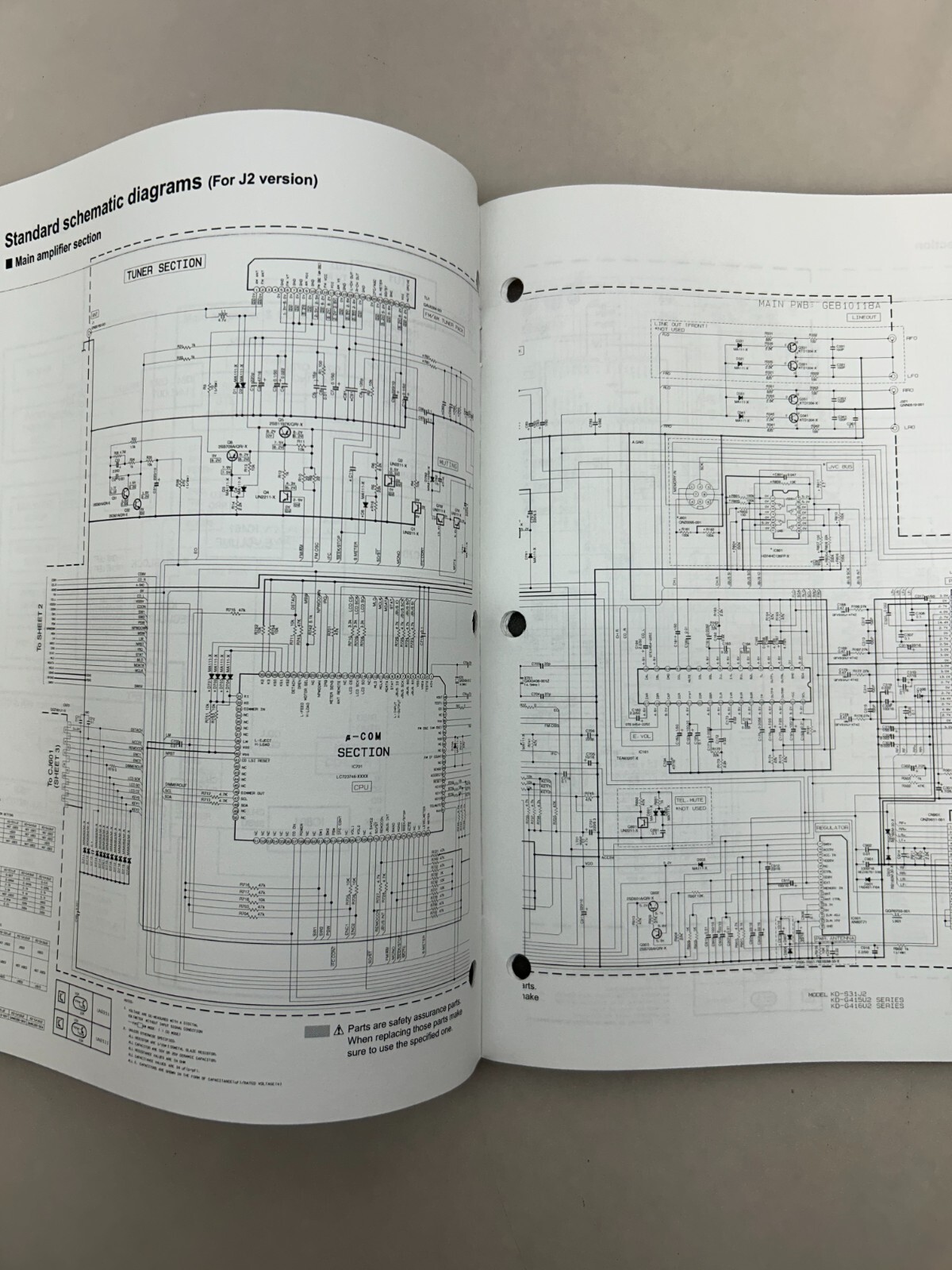 JVC KD-S31 Original Schematics Free Shipping
