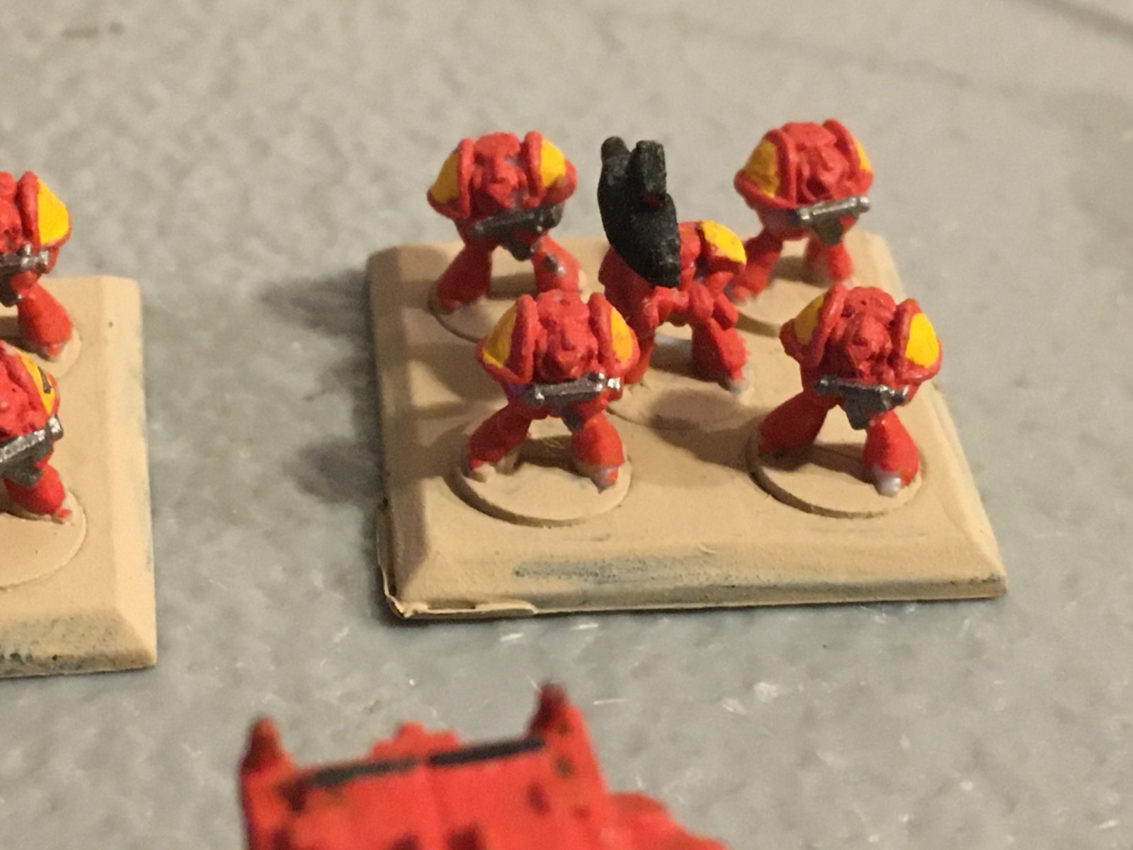 A39675 WARHAMMER EPIC 40K SPACE MARINES DEVASTATOR DETACHMENT MOSTLY PAINTED GW
