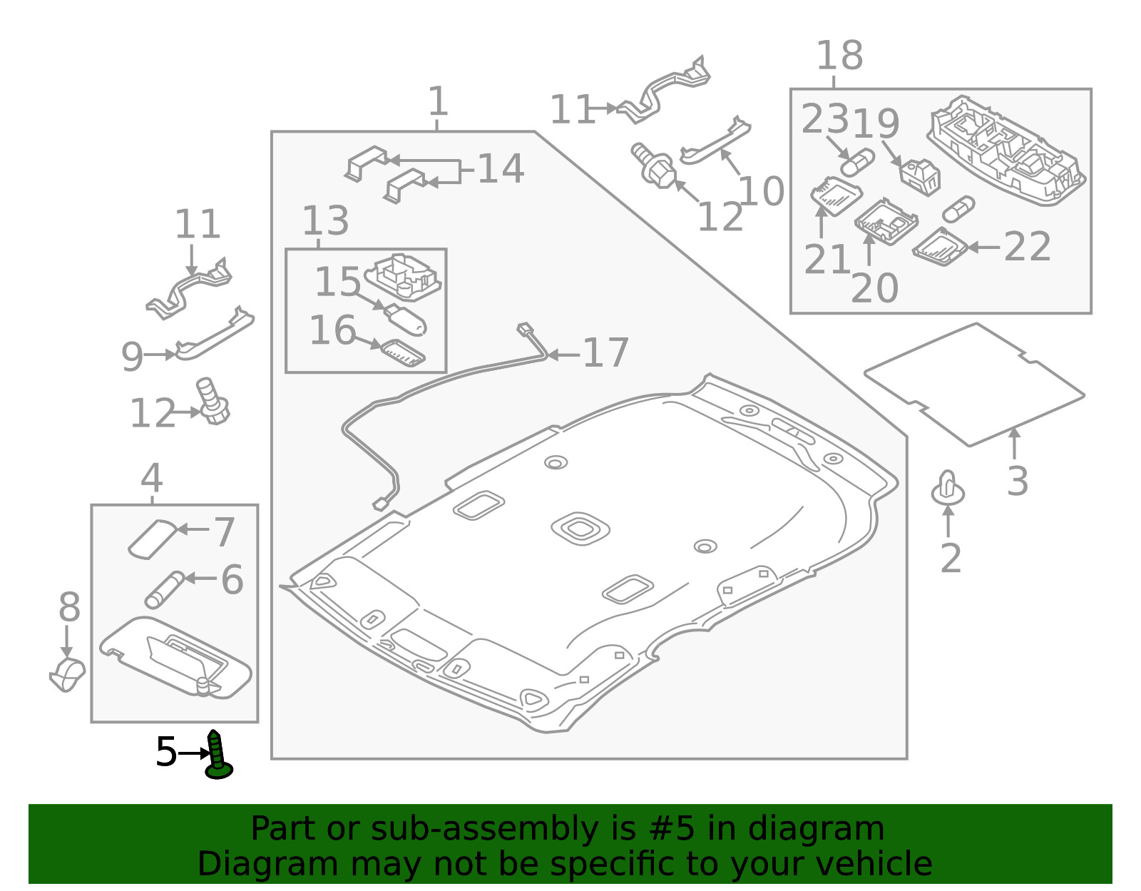 Genuine Mitsubishi Sun-Visor Screw MF205654