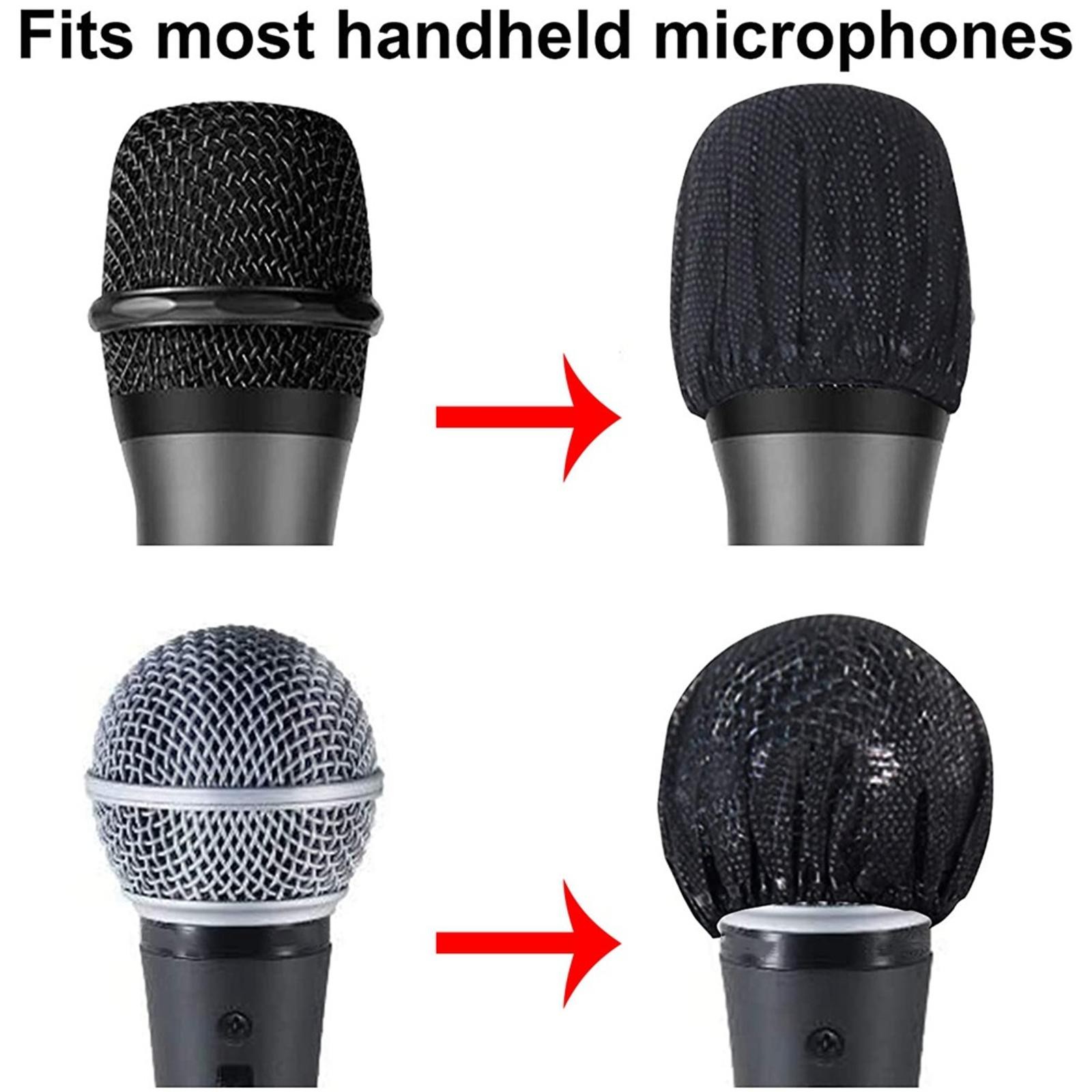 100Pack Microphone Pop Filter Hygiene Cover Odor Removal Disposable Mike Sponge
