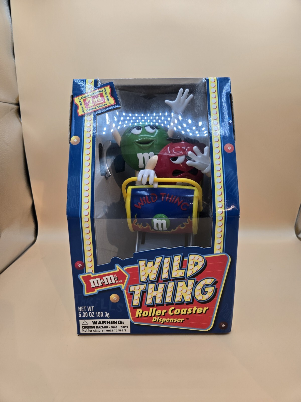 M&M's Wild Thing Roller Coaster Candy Dispenser - Limited 2nd Edition New In Box