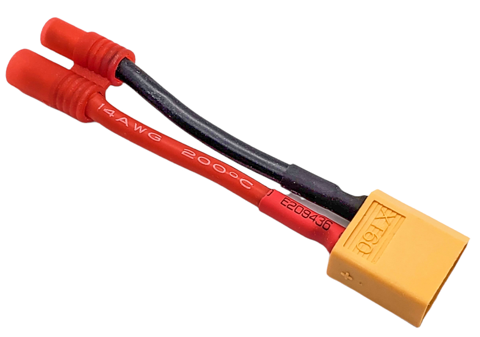 NEW NHX RC XT60 Male to 3.5mm Banana Male/Female Conversion Connector 14AWG 40mm