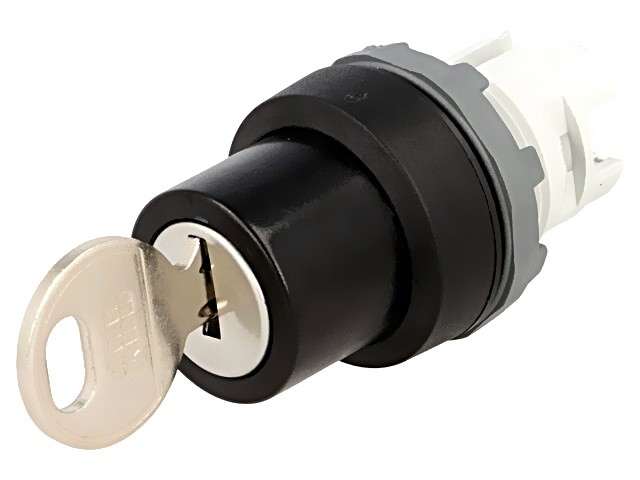 1SFA611281R1002 switch: rotary switch with key 22mm rod.Pos: 2 black AB