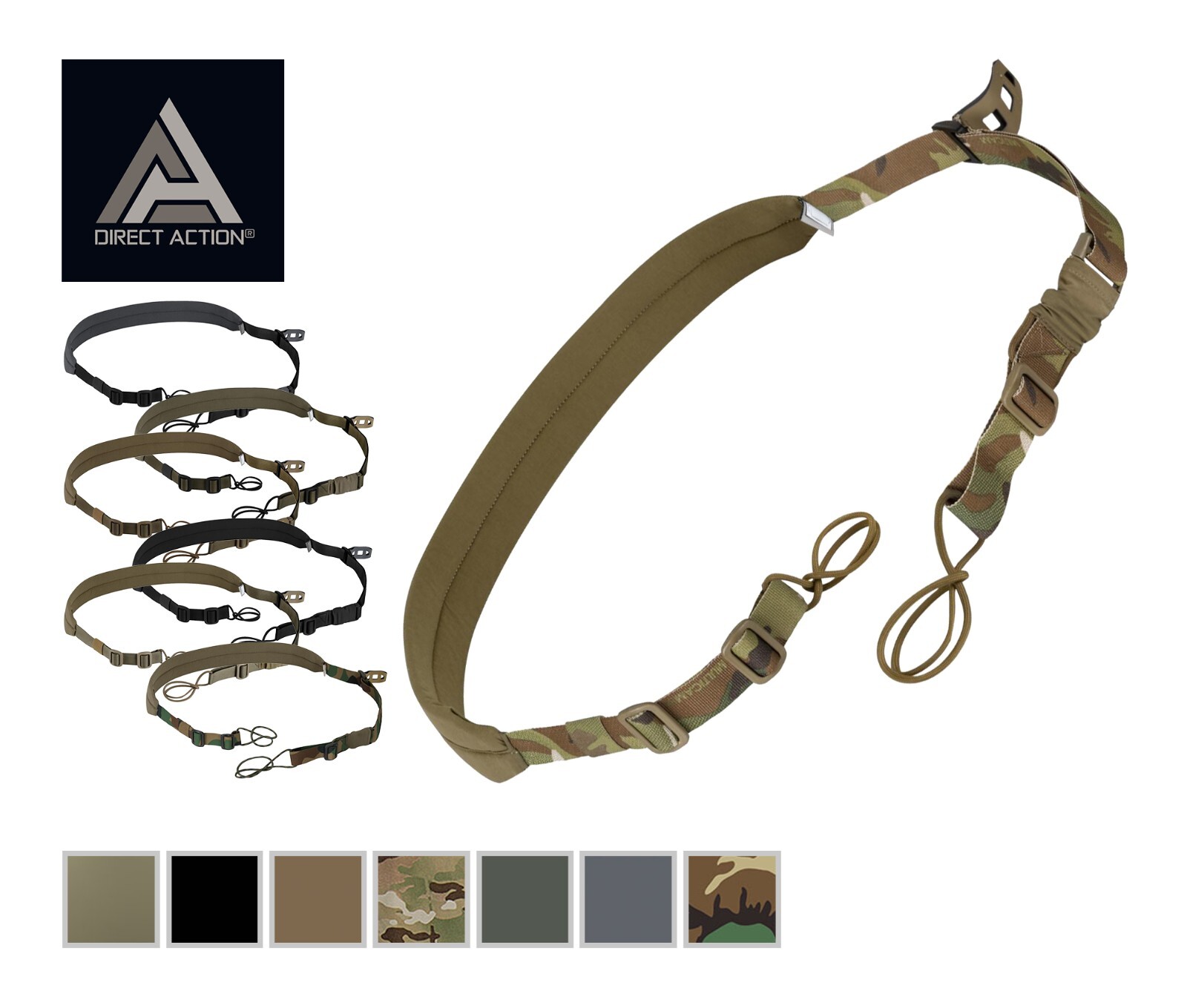 Direct Action PADDED CARABINE SLING 2 Point Rifle Multicam Quick Adjust Tactical
