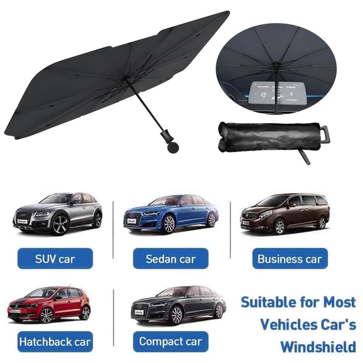 Fit for Acura Car Windshield Sunshade Foldable Umbrella Sun Visor UV Rays Block