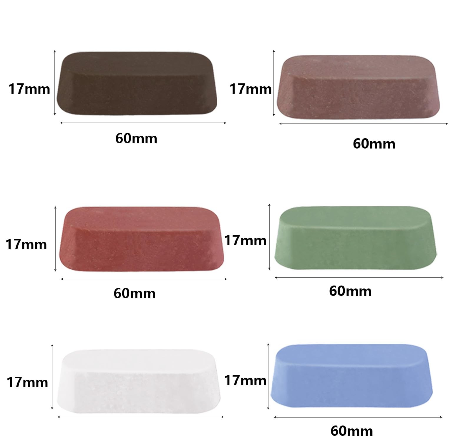 Tworider 12 Pcs Metal Buffing Polishing Compound for Wheel, 15 Oz
