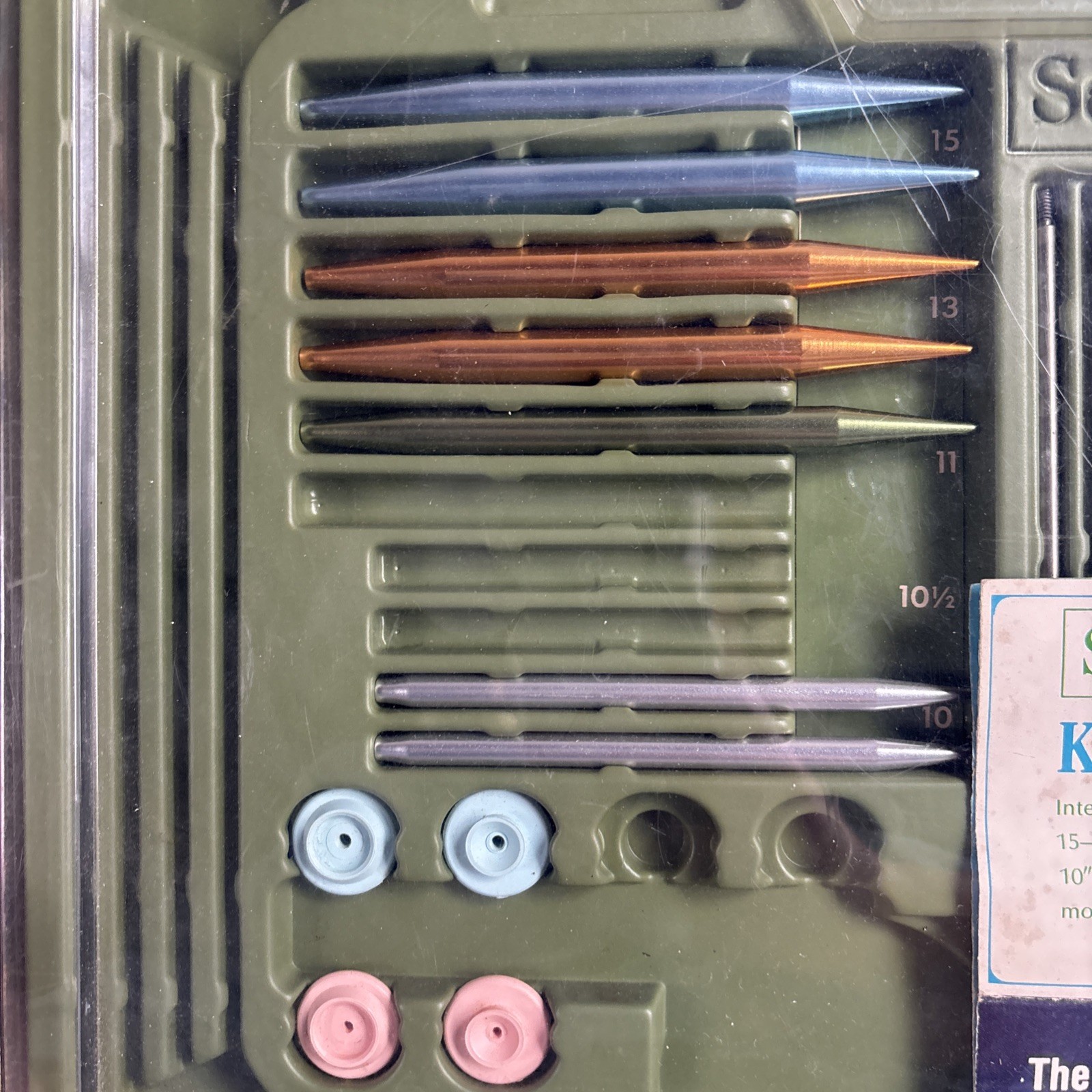 Vtg. Sears Knitting Needle Kit - Some Pieces Missing