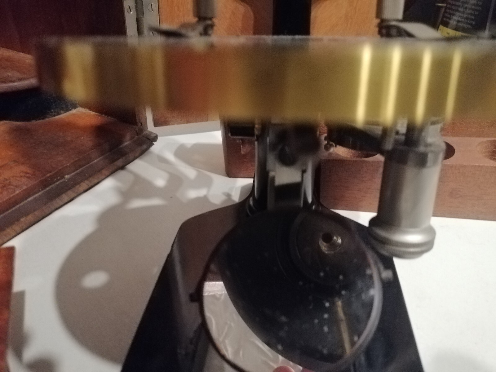 ANTIQUE MICROSCOPE VOIGTLAENDER BRAUNSCHWEIG AND CASE