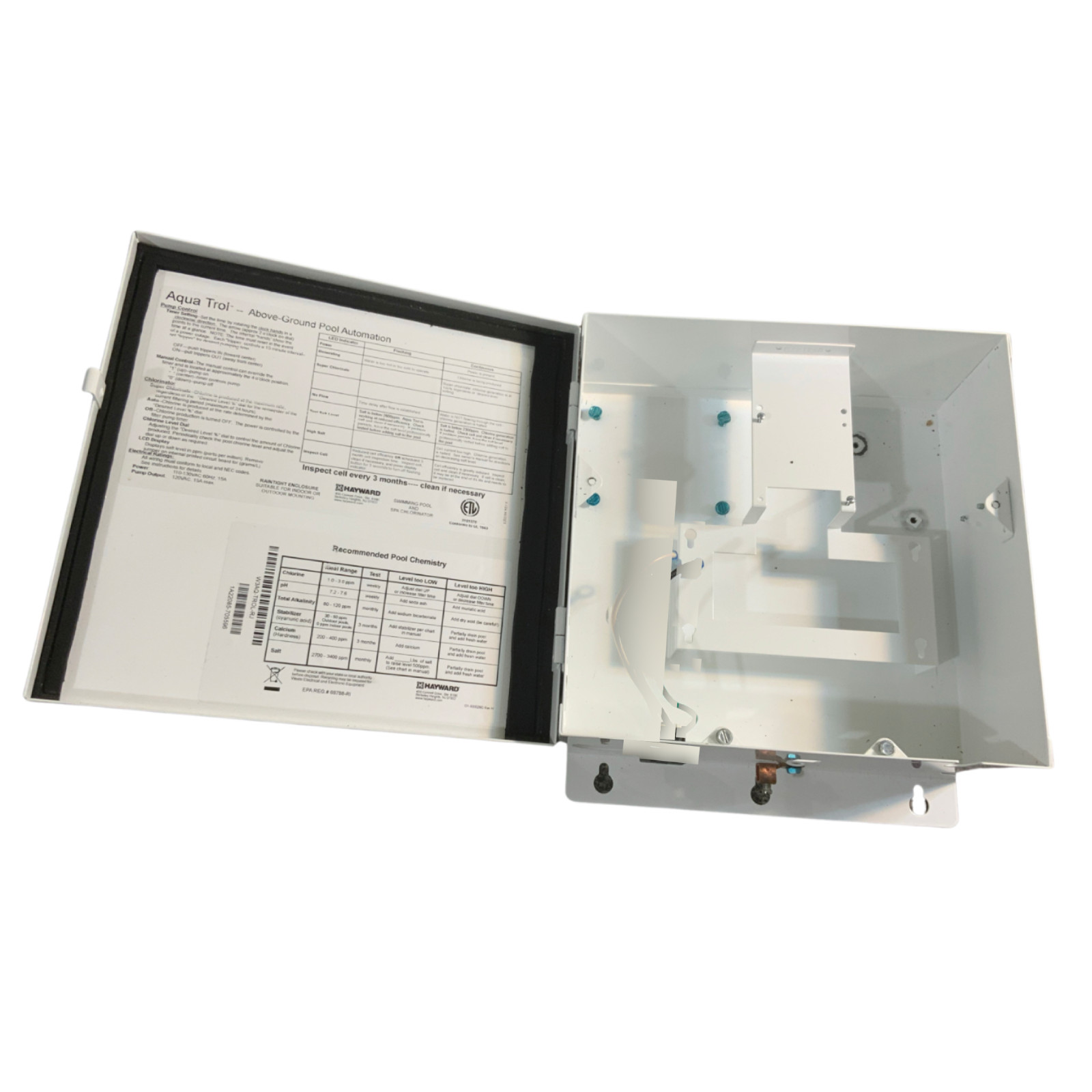 Hayward control panel AquaTrol aquarite chlorinator Bare Panel Box Shell Cabinet