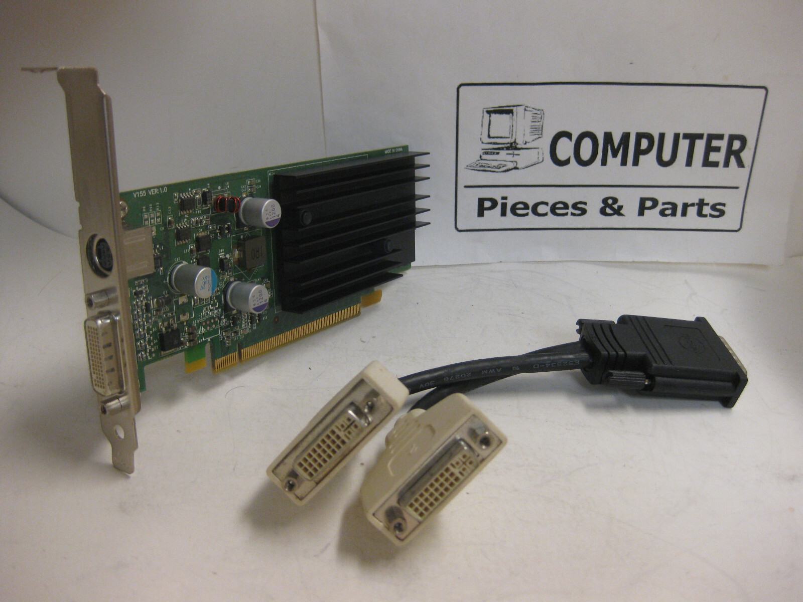 Dell NVidia GeForce 9300 256MB PCI-E DVI Video Card  0K192G  K192G + Dual DVI-I