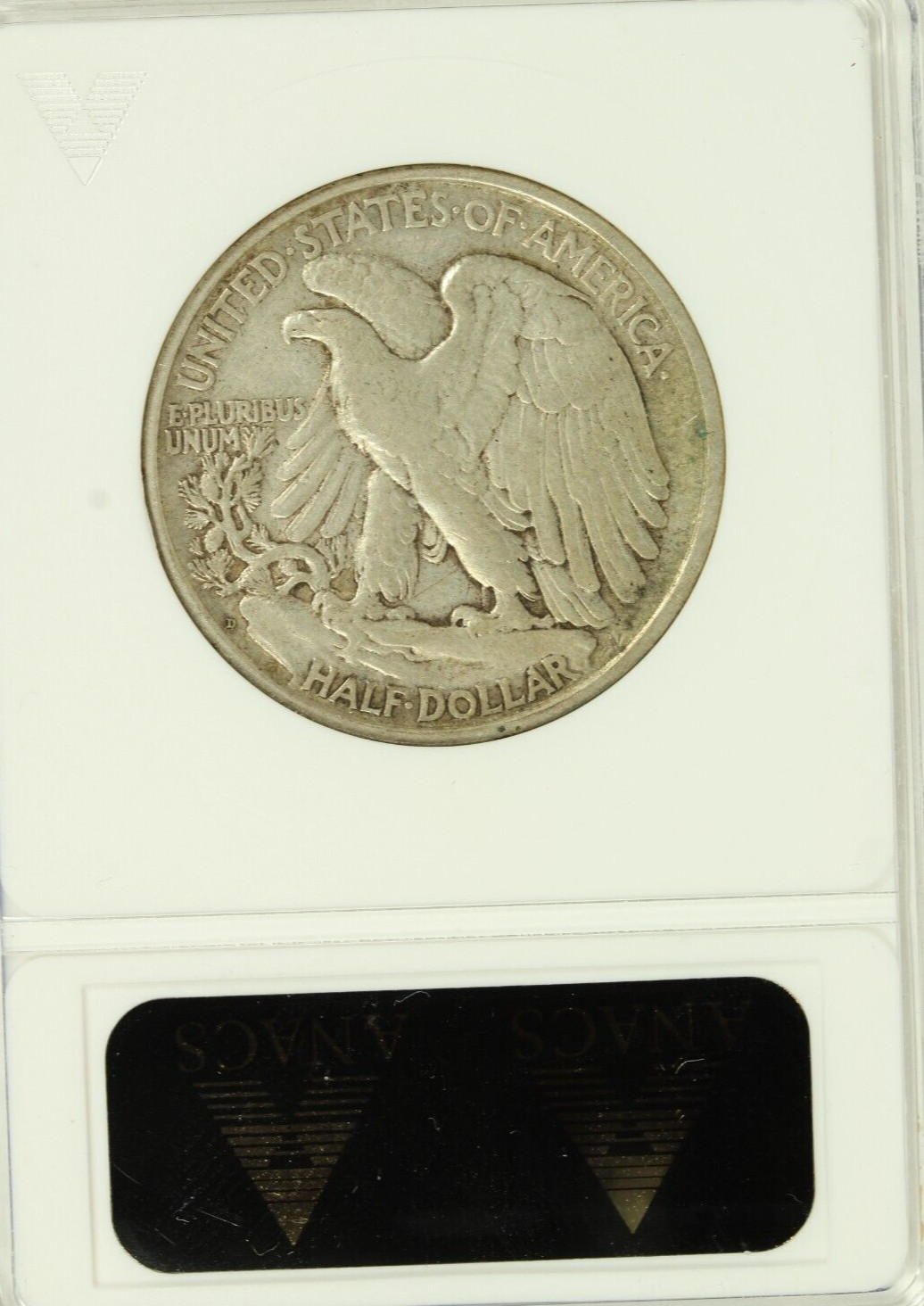 1918-D Walking Liberty Half Dollar : ANACS XF40