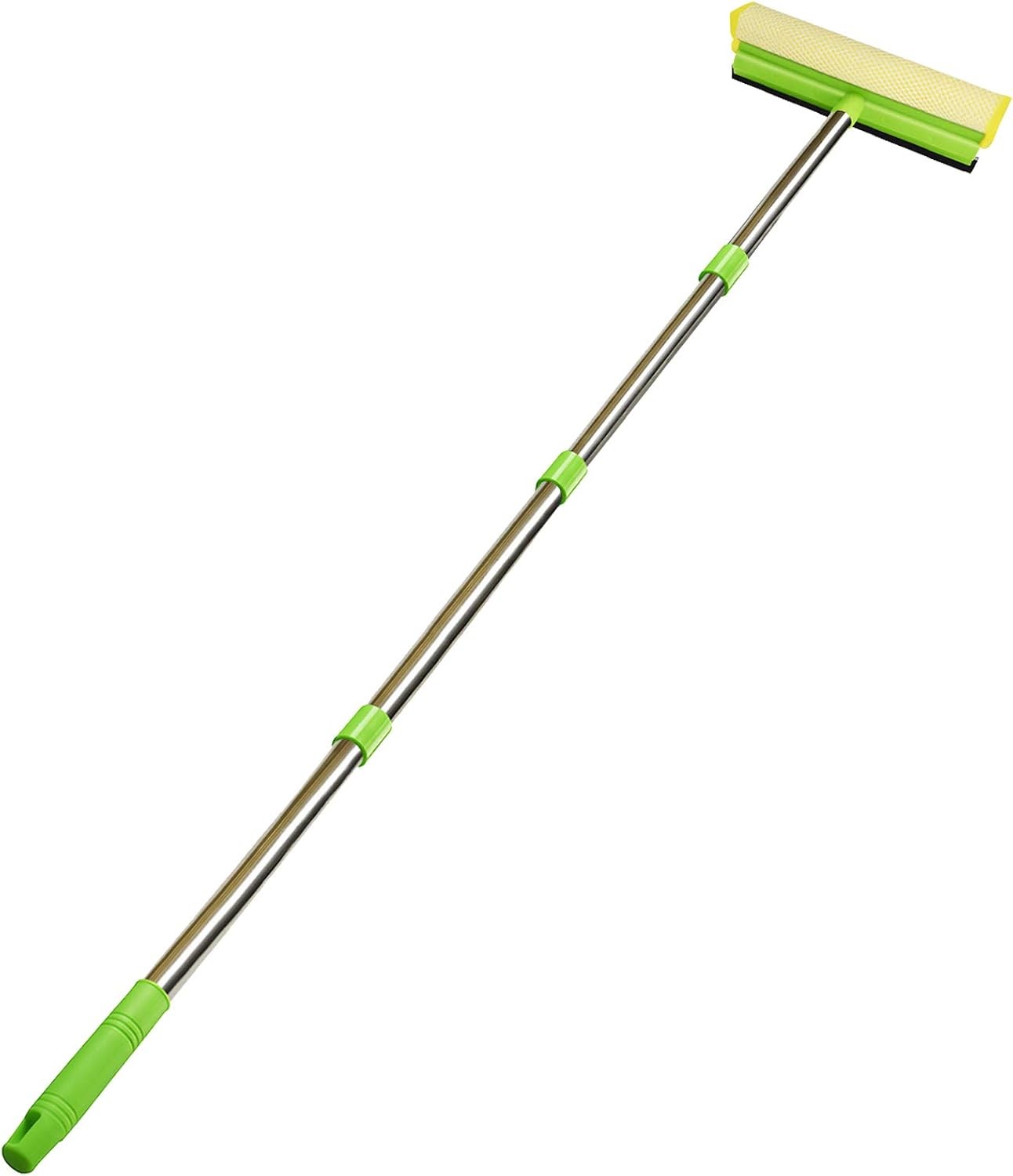 Window Squeegee, Squeegee for Window Cleaning, 2 in 1 Squeegee Window Cleaner